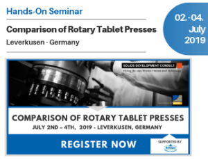 Hands-On Seminar: Comparison of Rotary Tablet Presses